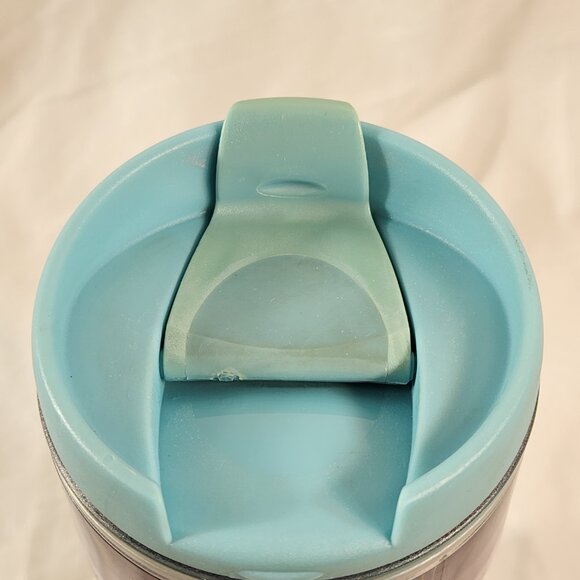 Starbucks Spring Floral Traveler Tumbler Acrylic Coffee Mug 2004 Yellow 16oz - Picture 7 of 13